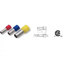 Szigetelt érvéghüvely 0.75-8 szürke (100db/cs)