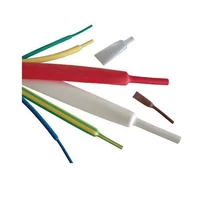 Zsugorcső fekete 1.6mm/ 0.8mm-átmérő 1m 2:1-zsugor vékonyfalú melegzsugor TRACON