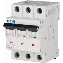 Kismegszakító PL6-D25/3 6kA 3 pólus EATON