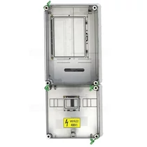 1/3F mérőszekrény 1xM63.80A földkábeles 1-szintes 1-mérőhely 1M PVT 3075 Fm-K Csatári Plast