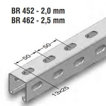 EAE Profilsín perf. BR452 41*41*2 FT Tüzihorganyzott