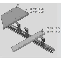 Lemezszekrény EAE E 300*600mm rész szerelőlap