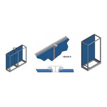 Lemezszekrény EAE D 2000*800mm, mélység 400mm szerelőlap