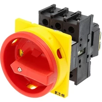 Szakaszoló fő- és vészkapcsoló 25A 3P 7.5kW/400VAC-3 beépíthető fix piros P1-25/EA/SVB EATON