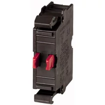 Érintkezőblokk vezérlőkészülékhez előlapra rádugható/beépíthető 1-ny 6A/AC15/230V M22-K01 EATON