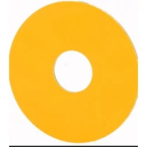 Felirati tábla vészgombhoz üres üres-szimbólummal sárga kerek-forma 90mm-sz 90mm-ma M22-XAK EATON