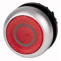 Világító nyomógomb M22-DL-R-X0 , lapos, piros EATON