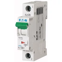 Kismegszakító 1P 6A B-jelleg 230V AC 10kA/60898 PL7-B6/1 EATON