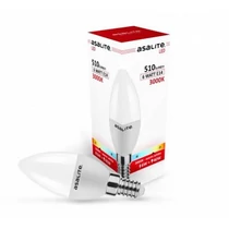Ledes izzó 230V E14 6W 3000K 180° gyertya Asalite