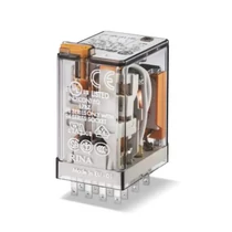 Relé 55.34 12V AC 4 váltóérintkező 7A FINDER