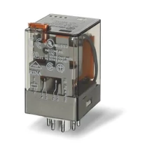 Relé 60.12 12V AC 2 váltóérintkező 10A FINDER