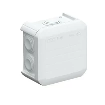 Kötődoboz falonkívüli műanyag 90mm x 90mm 52mm szürke IP55 T 40 OBO-BETTERMANN