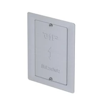 Ellenőrző ajtó 155*205mm rozsdamentes domborított