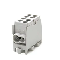 Fővezetéki leágazókapocs 130/100A Cu/Al csavaros szürke 2x25+2x16mm2 HLAK 25 1/2 M2 Pollmann