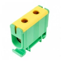 Univerzális sorkapocs PE zöld-sárga 2,5-50mm2Cu 6-50mm2Alu 1P csavaros UK 50/1 PE Pollmann