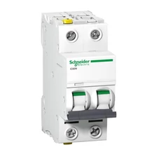 Kismegszakító 2P 10A C-jelleg 400V AC/DC 6kA/60898 20kA/60947 Acti9 iC60N Schneider