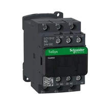 Kontaktor (mágneskapcsoló) 5.5kW/400VAC-3 3-Z 24VDC 1-z 1-ny csavaros TeSys LC1-D Schneider