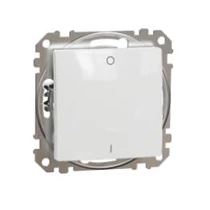 SednaÚj 102 2P kapcsoló betét adapterrel fehér süllyesztett rugós IP20 Schneider