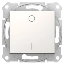 Sedna 102 2-pólusú kapcsoló betét központi fedéllel krém süllyesztett IP20 1- Schneider