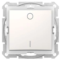 Sedna 102 2-pólusú kapcsoló betét központi fedéllel krém süllyesztett IP44 1- Schneider