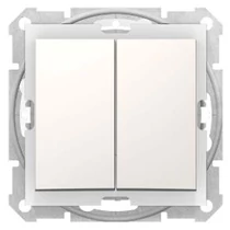 Sedna 105 csillárkapcsoló betét központi fedéllel krém süllyesztett IP44 1- Schneider