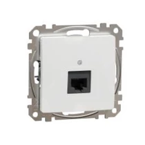 SednaÚj adatcsatlakozó dugalj UTP RJ45 8(8) Cat5e süllyesztett fehér Schneider