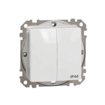 SednaÚj 105 csillárkapcsoló betét adapterrel fehér süllyesztett csavaros IP44 Schneider