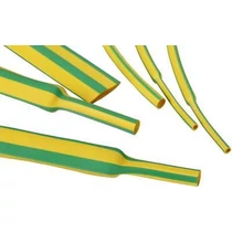 Zsugorcső zöld/sárga 25.4mm/ 12.7mm-átmérő 1m 2:1-zsugor vékonyfalú melegzsugor TRACON