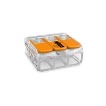 Vezetékösszekötő oldható 32A/450V leágazás 3x 0.2-4mm2 átlátszó WAGO