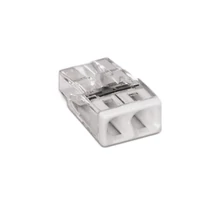 Vezetékösszekötő átlátszó 2-pólus 0.5-2.5mm2 24A 450V átlátszó WAGO