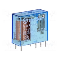 Miniatűr relé NYÁK/dugasz 8A 2-v 12VDC monostabil IP20 40.52.9.012.0000 FINDER