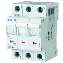 Kismegszakító 3P 50A C-jelleg 400V AC 10kA/60898 PL7-C50/3 EATON