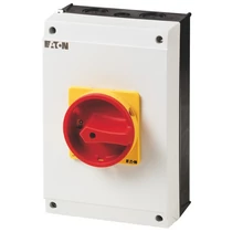 Szakaszoló fő- és vészkapcsoló 63A 3P 30kW/400VAC-3 ráépíthető tokozott P3-63/I4/SVB/HI11 EATON
