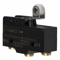 Mikrokapcsoló rövid lemezkar-görgő műanyag 1ny 1z 15A/AC15/230V IP00 Z-15GW22-B OMI OMRON