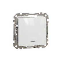 SednaÚj 101 1P kapcsoló betét adapterrel fehér süllyesztett IP20 Schneider