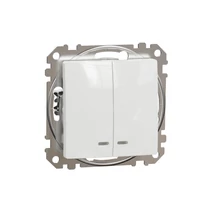 SednaÚj 105 csillárkapcsoló betét adapterrel fehér süllyesztett csavaros IP20 Schneider