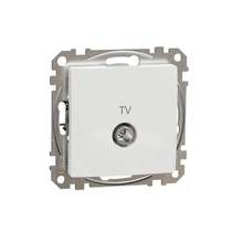 SednaÚj TV végzáró 4dB betét központi fedéllel műanyag fehér címketartó nélkül Schneider