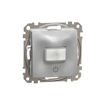 SednaÚj mozgásérzékelő nyomóval 160° 10A alumínium 2200W 230V IP20 süllyesztett Schneider