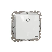 SednaÚj 102 2P kapcsoló betét adapterrel fehér süllyesztett csavaros IP44 Schneider