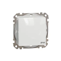 SednaÚj 107 keresztkapcsoló betét adapterrel fehér süllyesztett csavaros IP44 Schneider