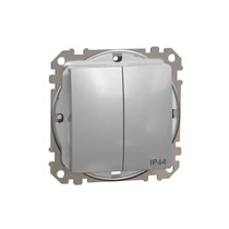 SednaÚj 105 csillárkapcsoló betét adapterrel alumínium süllyesztett csavaros IP44 Schneider