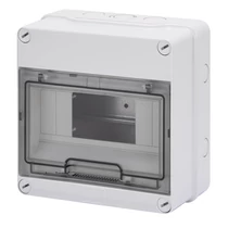 Kiselosztó FK átl. ajtó 1 soros 8M PE/N sín nélkül IP55 40CD DC1000V GEWISS