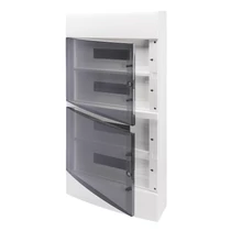 Kiselo. 40CD IP40 FK átl.ajtó 72M (4x18) PE/N (2 db GW40418B) sínnel GW40053BD