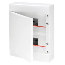Kiselo. 40CD IP40 FK teli fehér ajtó 24M (2x12) PE/N (GW40412B) sínnel GW40067BS AKC.