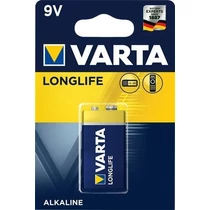 9V elem Varta Longlife alkáli B1 Sárga