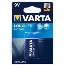 9V elem Varta Longlife Power alkáli B1 Kék