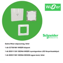 SednaWiser SednaWiser alapcsomag fehér (CCT501901 +SDD111381 +SDD311801) süllyesztett Schneider