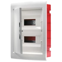 Kiselo. 40CDi IP40 SÜLLY. teli fehér ajtó 36M (2x18) PE/N (GW40418B) sínnel GW40889BS AKC.