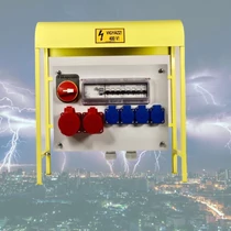 Felvonulási szekrény állvány felfűzh. 4x3P16A/230V 1x5P16A/400V 1x5P32A/400V IFSZ Buváll-Profi