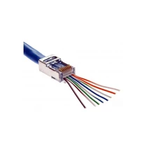 Adatcsatrlakozó dugó átmenő RJ45 FTP Cat6 kábelre ÉpületIntelligencia